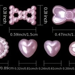 約500個　　パールパーツ　ネイル　レジンの画像