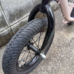子供用自転車　ストライダー　ブレーキ付き 薄いピンク　新品・未使用　の画像