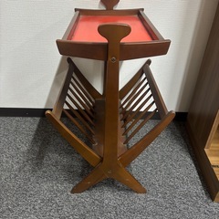 ✨オールド カリモク ✨  Vintage マガジンラック付 サイドテーブル レトロ / ミッドセンチュリー /の画像