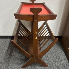 ✨オールド カリモク ✨  Vintage マガジンラック付 サイドテーブル レトロ / ミッドセンチュリー /の画像