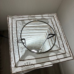 500円/期限なし　和モダンフロアライト間接照明ねじれ型/花柄デザインの画像