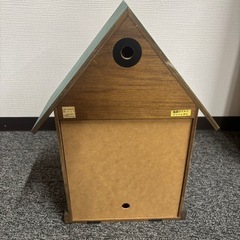⏰ハウス型 木製掛け時計の画像