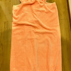 着るバスタオル　ピンク　バスローブの画像