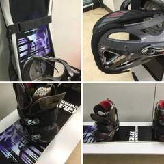 【🍀美品】【ボード・ビンデング・ブーツ】スノーボードセット「メンズ向け」 『近隣お届け』の画像