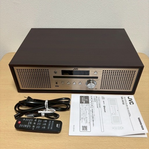 JVC NX-W30 コンポ Bluetooth対応 リモコン付 2022年製 (さんさ) 青山