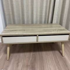 引き出し付き センターテーブルの画像