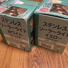 未使用品　ステンレス　ソーラーLEDライト　の画像