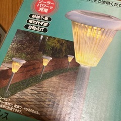 未使用品　ステンレス　ソーラーLEDライト　の画像