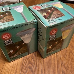 未使用品　ステンレス　ソーラーLEDライト　の画像