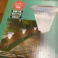 未使用品　ステンレス　ソーラーLEDライト　の画像