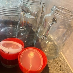 梅酒　ガラス容器　3個の画像