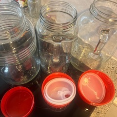 梅酒　ガラス容器　3個の画像