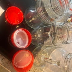 梅酒　ガラス容器　3個の画像