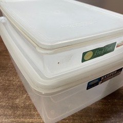 新品 タッパ 保管容器 プラスチック容器 ２つセットの画像