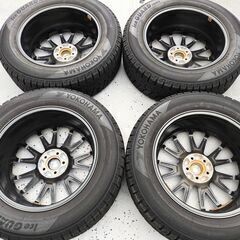 スタッドレスタイヤ・アルミホイール4本セット　YOKOHAMA　iceGUARD　iG60　225/60R17　WEDS　VELVA SPORT II 　7J　5穴　P.C.D. 100　INSET　53の画像