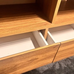 LOWYA テレビ台 木目調 伸縮テレビボードの画像