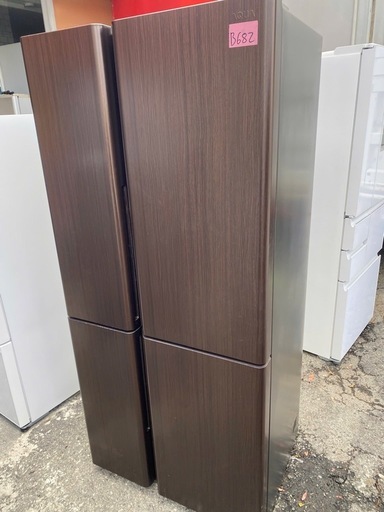 NO B682?福岡市内配送設置無料✨?AQR-TZ51H-T 冷蔵庫 TZシリーズ ダークウッドブラウン [512L /4ドア /左