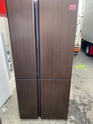 NO B682?福岡市内配送設置無料✨?AQR-TZ51H-T 冷蔵庫 TZシリーズ ダークウッドブラウン [512L /4ドア /左