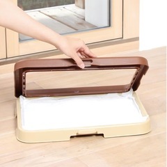 ペティオ (Petio) 片手でらくらく ドッグトレー ブラウン 犬用 レギュラーの画像