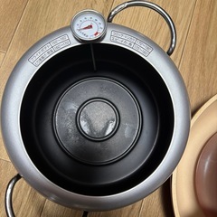 温度計付き揚げ物鍋　アイリスオーヤマ キッチンシェフの画像