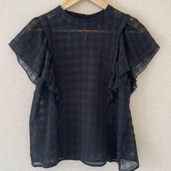 【12TwelveAgenda】トゥエルブアジェンダ ブラウス ブラック Mサイズの画像
