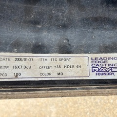 希少レイズセブンリングITC,16インチアアルミホイールの画像