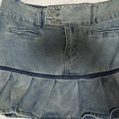 韓国風デニムスカートの画像