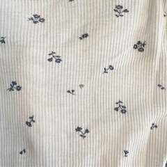 【Birthday】バースデイ conoco 花柄 フリル ロンパース 青 70cmの画像