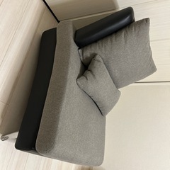 1人掛けソファ レザーの画像