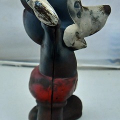 ●ヴィンテージ品●ミッキーマウス　鋳鉄　貯金箱●ディズニー　ミッキー　コインバンク●相模原●の画像