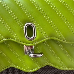 【美品】CHARLES & KEITH ライムグリーン ショルダーバッグの画像