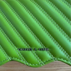 【美品】CHARLES & KEITH ライムグリーン ショルダーバッグの画像