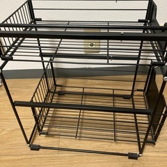 ニトリキッチンラック2段の画像