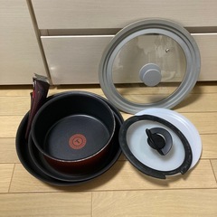 【12月14〜18でお譲り】ティファール　フライパンセットの画像