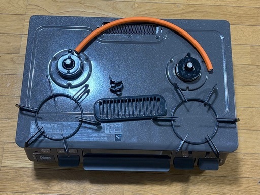 ガスコンロ （ブラウン） プロパン 右強火 パロマ製