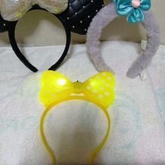 ディズニーカチューシャ3点セットの画像