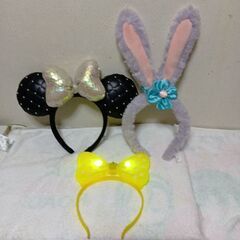 ディズニーカチューシャ3点セットの画像