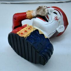 ●ビンテージ(^^♪●ピエロ　からくり貯金箱　鋳鉄●相模原●アンティーク　コインバンク●の画像