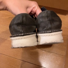 靴 スニーカー ARCH FITS 22cm ツートンカラー　紺 紐なしステッチの画像