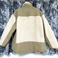 LOGOS シープボア切り替えジャケット Lの画像