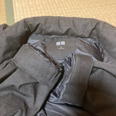 ユニクロ　ハイブリッド
ダウンコート　XL ブラック　美品の画像