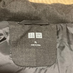 ユニクロ　ハイブリッド
ダウンコート　XL ブラック　美品の画像