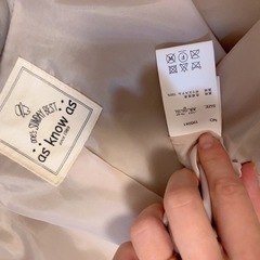 ライダースジャケット  as know as Mサイズ 革アウター グレーベージュ ファスナー 30代　の画像