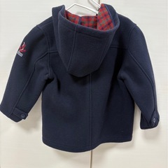 ファミリア ダッフルコート 100 ネイビー アンカーワッペン familiar