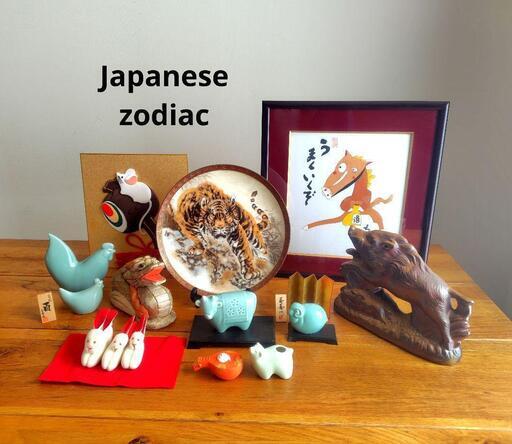 干支 縁起物セット11種類額絵飾り皿押絵備前焼置物 (曉の朝) 岡山の年