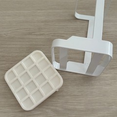 【山崎実業】耐熱トレー付きヘアーアイロンスタンド タワーの画像