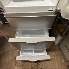 シャープ ノンフロン凍冷蔵庫 SJ-KE38R-S！380リットル！の画像