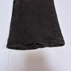 ブラックデニム フレアパンツの画像