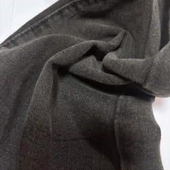 ブラックデニム フレアパンツの画像