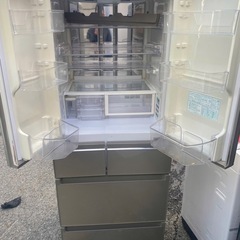 NO B699🌈福岡市内配送設置無料✨🌈SJ-GS43C-N 冷蔵庫 プラズマクラスター冷蔵庫 シャンパンゴールド [430L /6ドア /観音開きタイプ]の画像